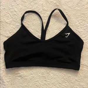 Gymshark Black V Neck Sports Bra